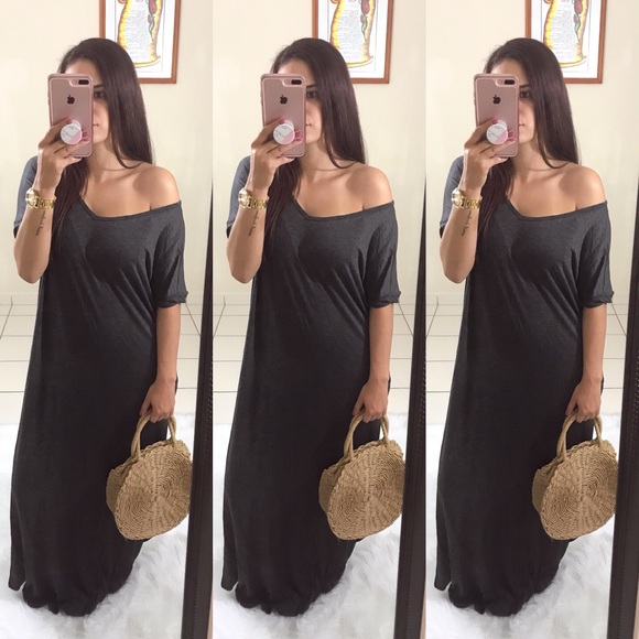 Dresses & Skirts - SOLD // ‘MELODY’ Charcoal Maxi